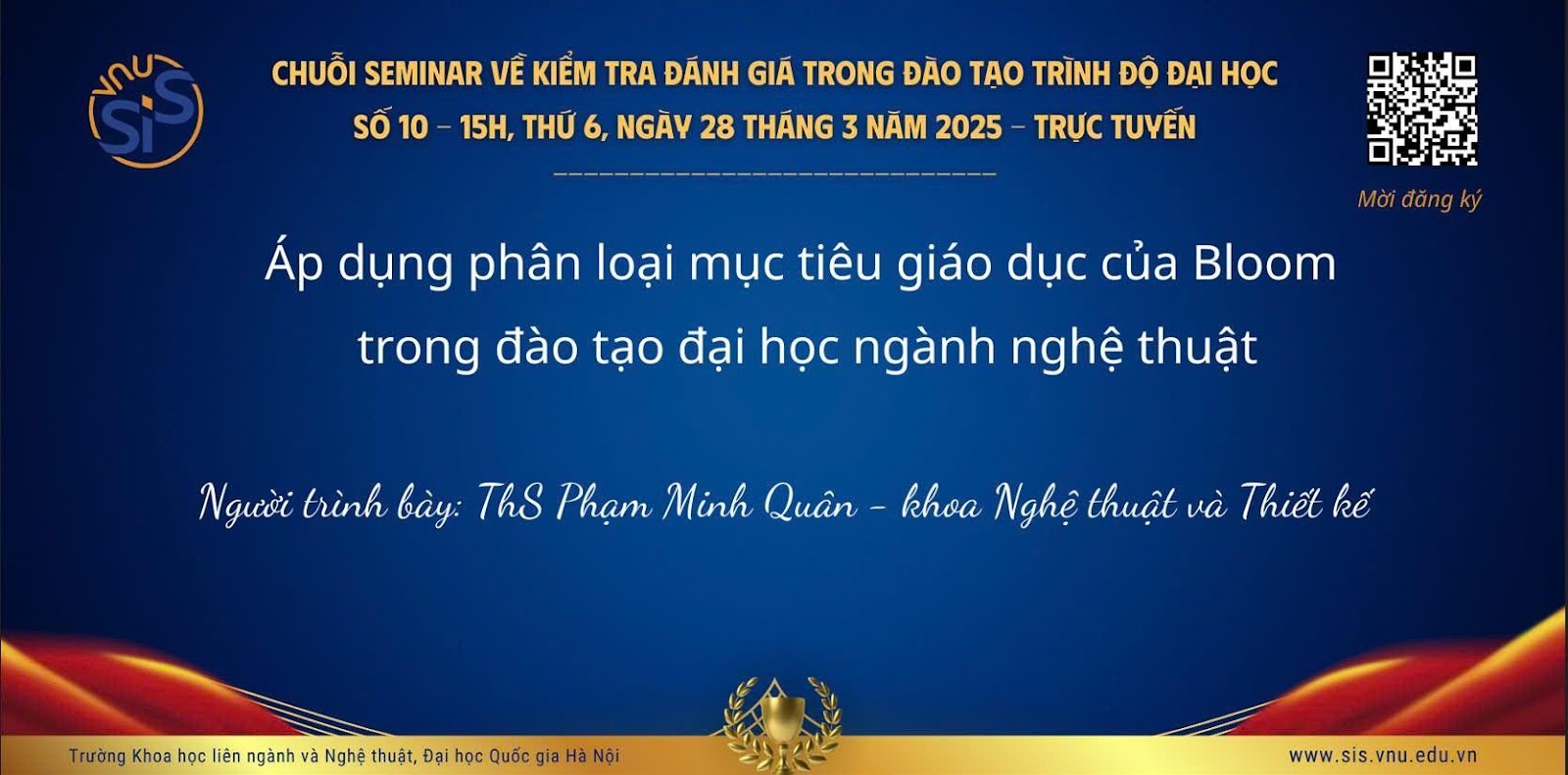 Seminar: Áp dụng thang Bloom trong đào tạo Nghệ thuật thị giác